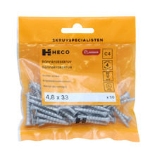 Rännkroksskruv C4 4,8 x 33 mm 50-pack Heco